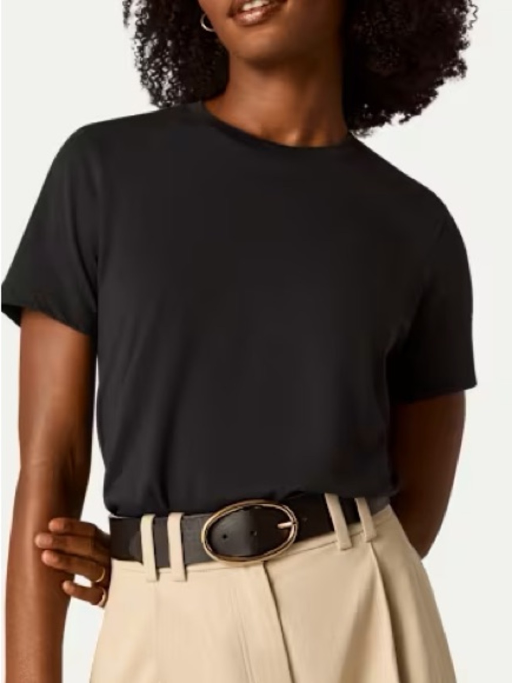 Bombas XL Pima Cotton Crew Neck tee in black